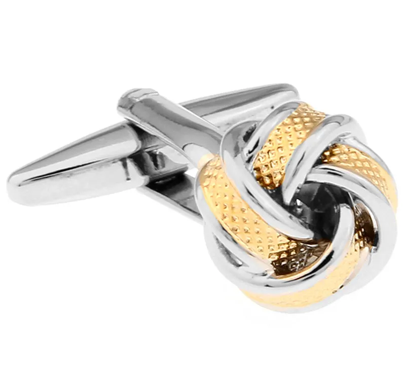 Bedford Gold & Silver Knot Cufflinks