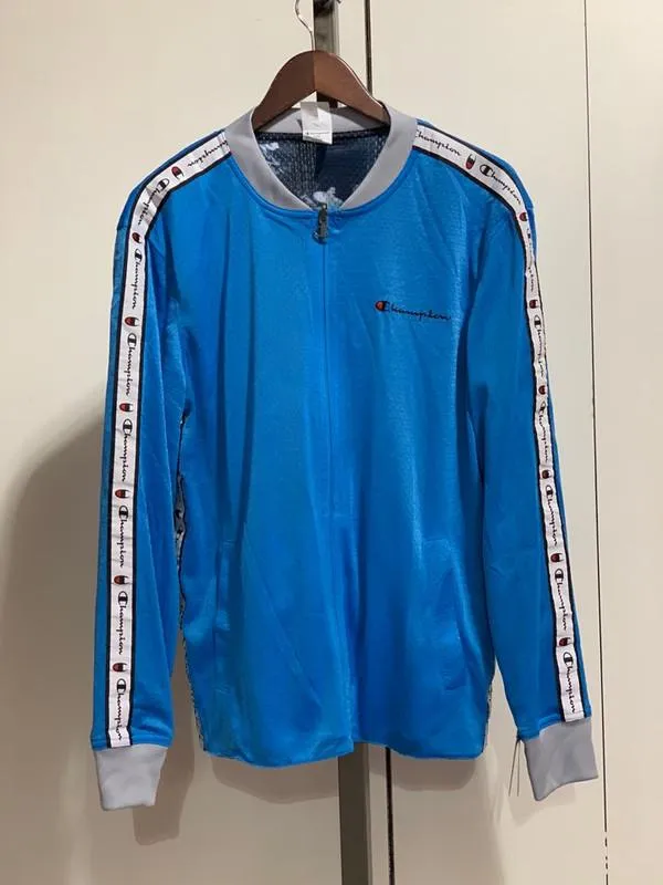 Champion Men's Reversible Mesh Jacket Hotline Blue/Silverstone/Blur Tropics  V9797 549733 6I4