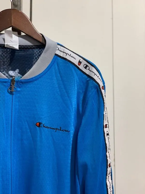Champion Men's Reversible Mesh Jacket Hotline Blue/Silverstone/Blur Tropics  V9797 549733 6I4