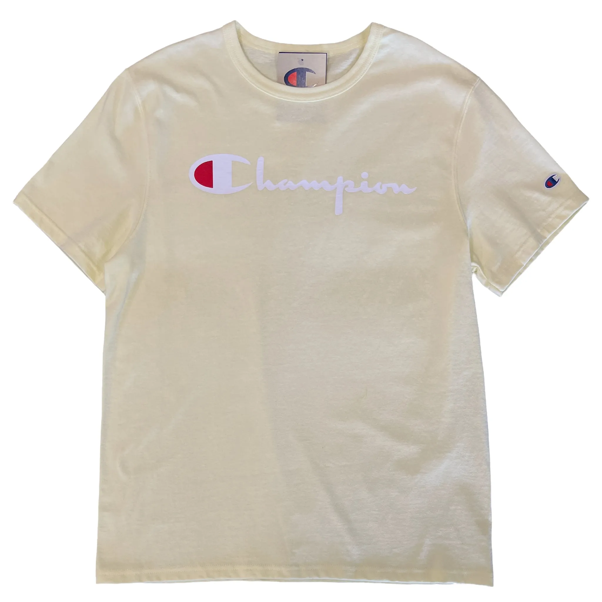 Champion Men's Script Logo Short Sleeve Tee T-Shirt