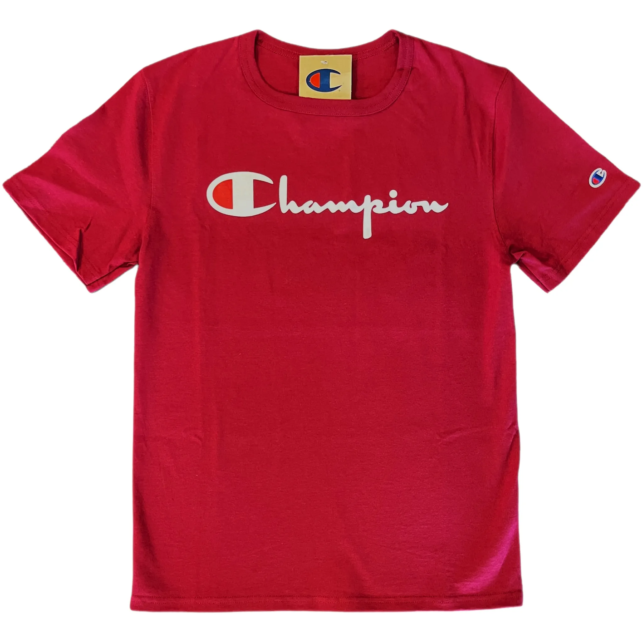 Champion Men's Script Logo Short Sleeve Tee T-Shirt