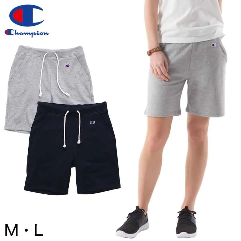 Champion　レディース　スウェットショートパンツ M・L (チャンピオン ロゴ ハーフ)  (在庫限り)