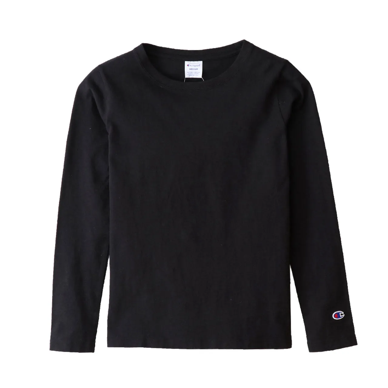 Champion レディース ロングスリーブTシャツ M・L (チャンピオン 長袖 綿100％ コットン100％) (在庫限り)