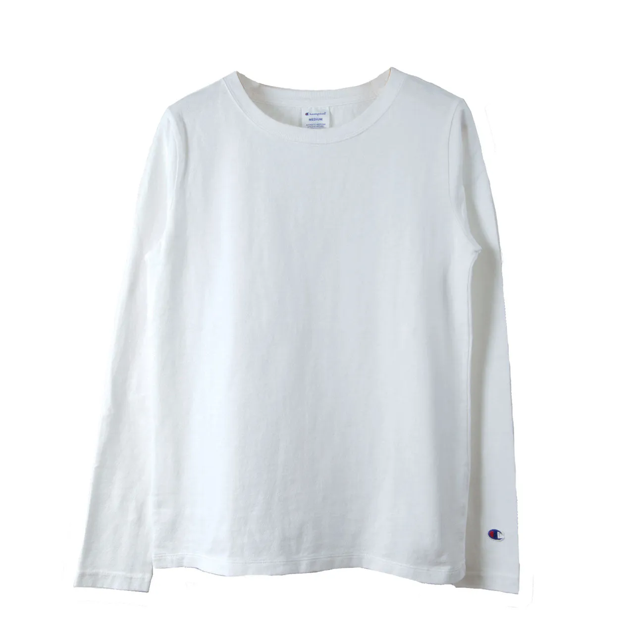Champion レディース ロングスリーブTシャツ M・L (チャンピオン 長袖 綿100％ コットン100％) (在庫限り)