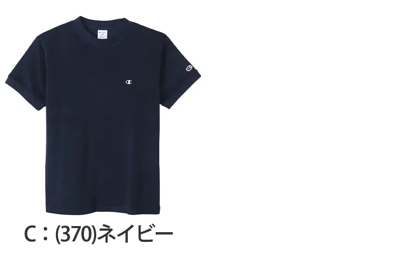 Champion Tシャツ メンズ 半袖 紳士 ウエア シャツ トップス S M L XL チャンピオン パイル生地 ロゴ シンプル ジム (在庫限り)