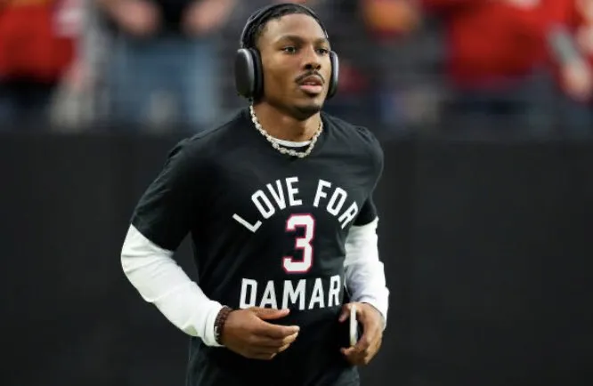 Love for Damar #3 Football T-Shirt