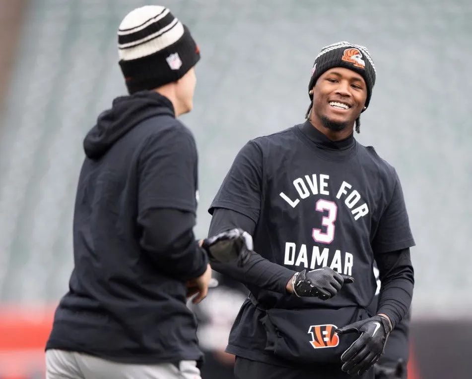 Love for Damar #3 Football T-Shirt