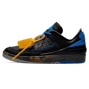 Off-White x Air Jordan 2 Retro Low SP 'Black Varsity Royal'