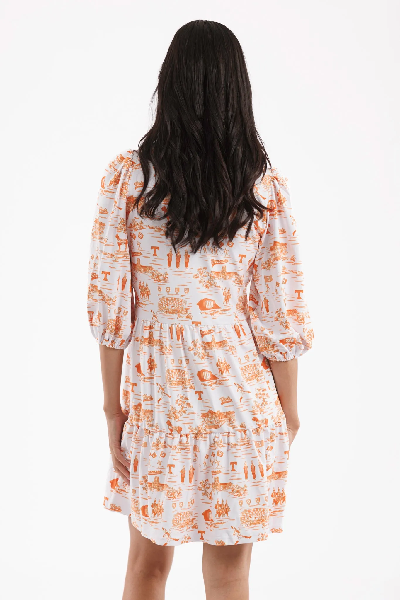 Tailgate Collection Tory Dress - Tennessee Toile