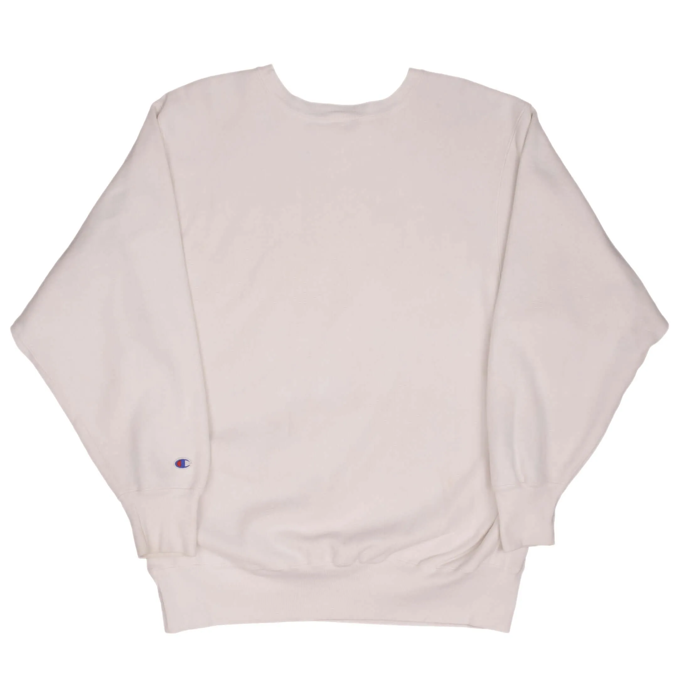 VINTAGE CHAMPION REVERSE WEAVE HOFSTRA LAW  WHITE SWEATSHIRT 1980S XL MADE USA