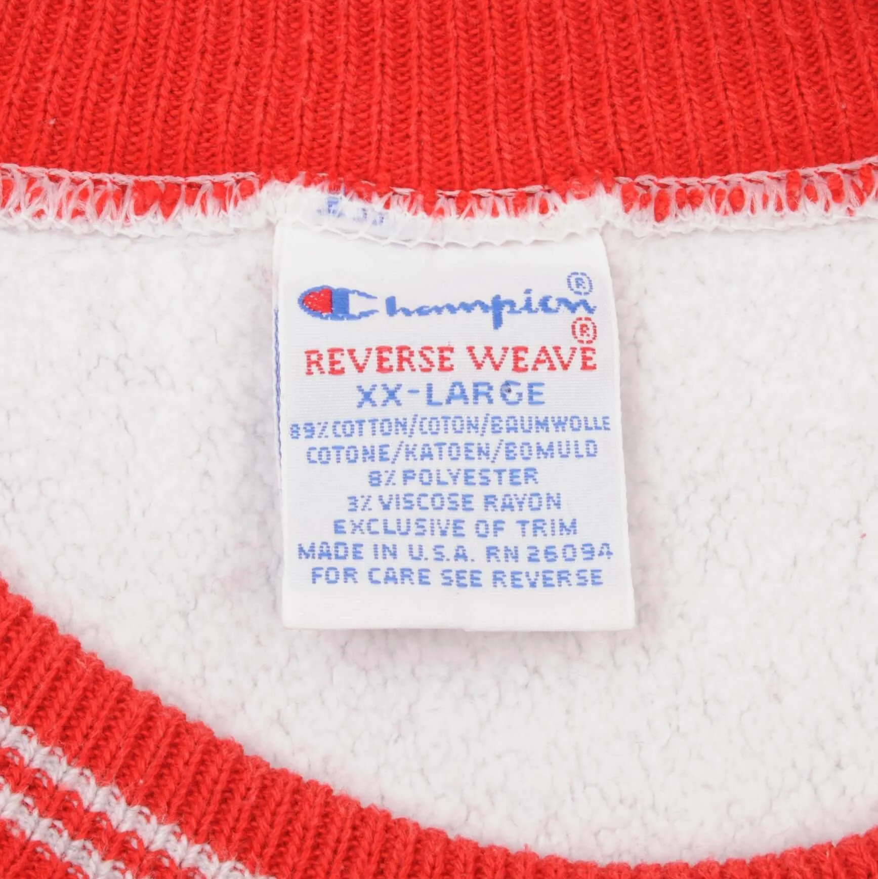VINTAGE CHAMPION REVERSE WEAVE SPELLOUT SWEATSHIRT 1990S 2XL MADE IN USA